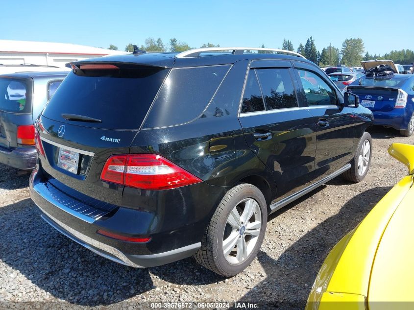 2014 Mercedes-Benz Ml 350 4Matic VIN: 4JGDA5HB7EA294656 Lot: 39576872