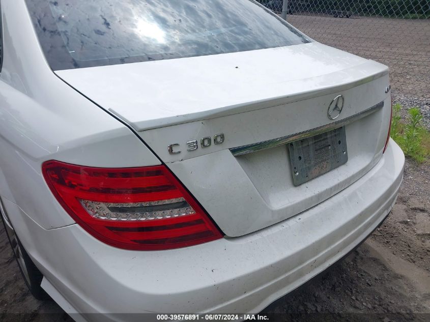 2013 Mercedes-Benz C 300 Luxury 4Matic/Sport 4Matic VIN: WDDGF8AB9DR280259 Lot: 39576891