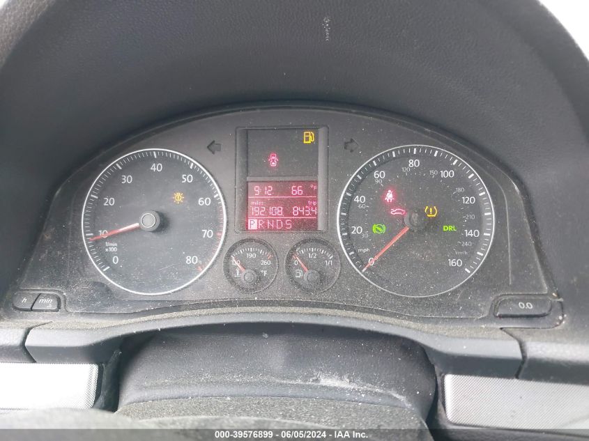 2009 Volkswagen Jetta S VIN: 3VWJM71K59M020771 Lot: 39576899