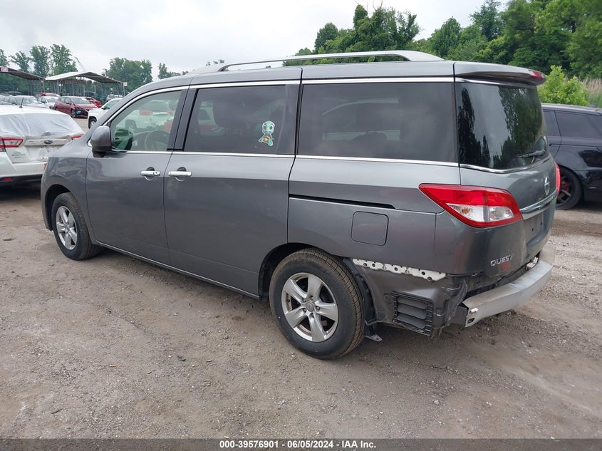 2017 Nissan Quest Sv VIN: JN8AE2KP4H9165380 Lot: 39576901