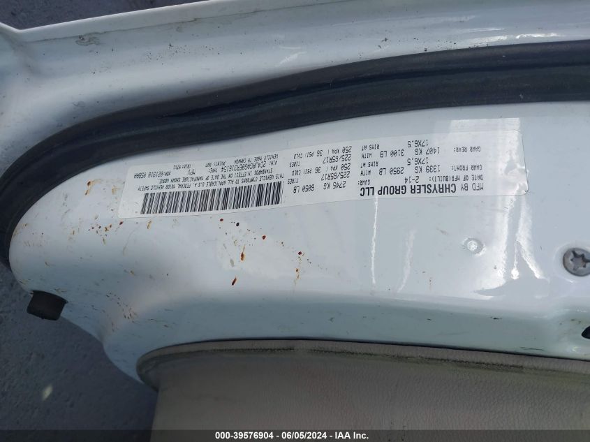 2014 Ram Cargo Tradesman VIN: 2C4JRGAG0ER316154 Lot: 39576904