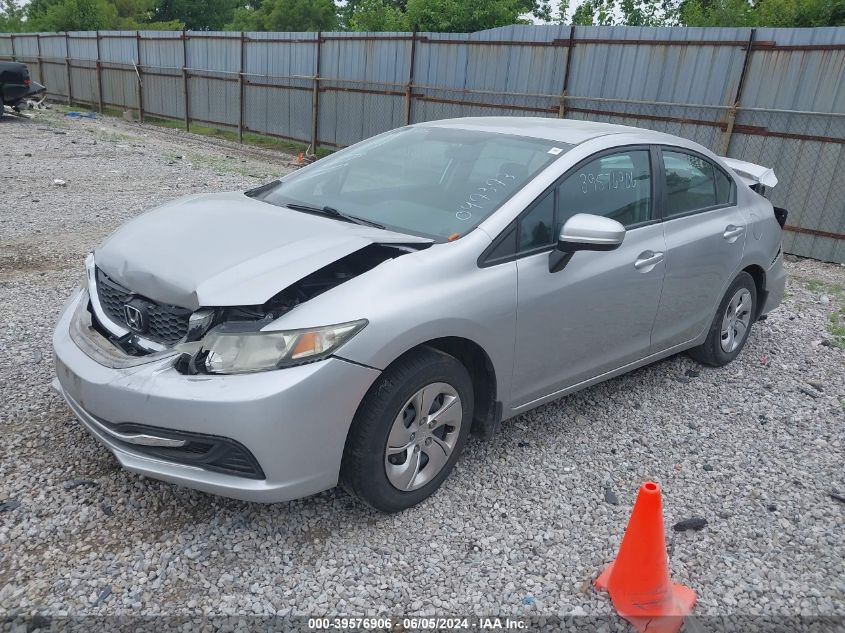 2014 Honda Civic Lx VIN: 19XFB2F56EE047373 Lot: 39576906