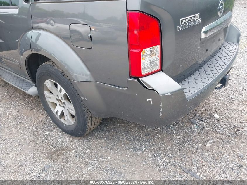 2009 Nissan Pathfinder Se VIN: 5N1AR18B29C618806 Lot: 39576929