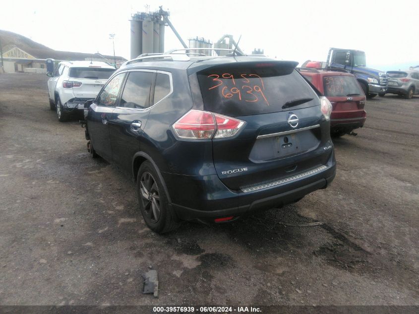 2016 Nissan Rogue Sl VIN: KNMAT2MVXGP680813 Lot: 39576939