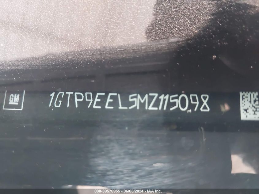 2021 GMC Sierra 1500 4Wd Short Box At4 VIN: 1GTP9EEL5MZ115098 Lot: 39576955