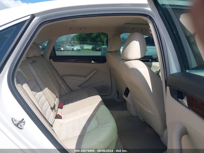 2013 Volkswagen Passat 2.0L Tdi Sel Premium VIN: 1VWCN7A31DC010814 Lot: 39576985