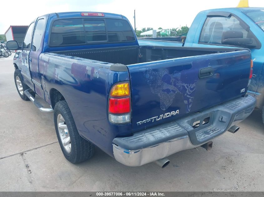 2000 Toyota Tundra Sr5 V8 VIN: 5TBRT3415YS067181 Lot: 39577006