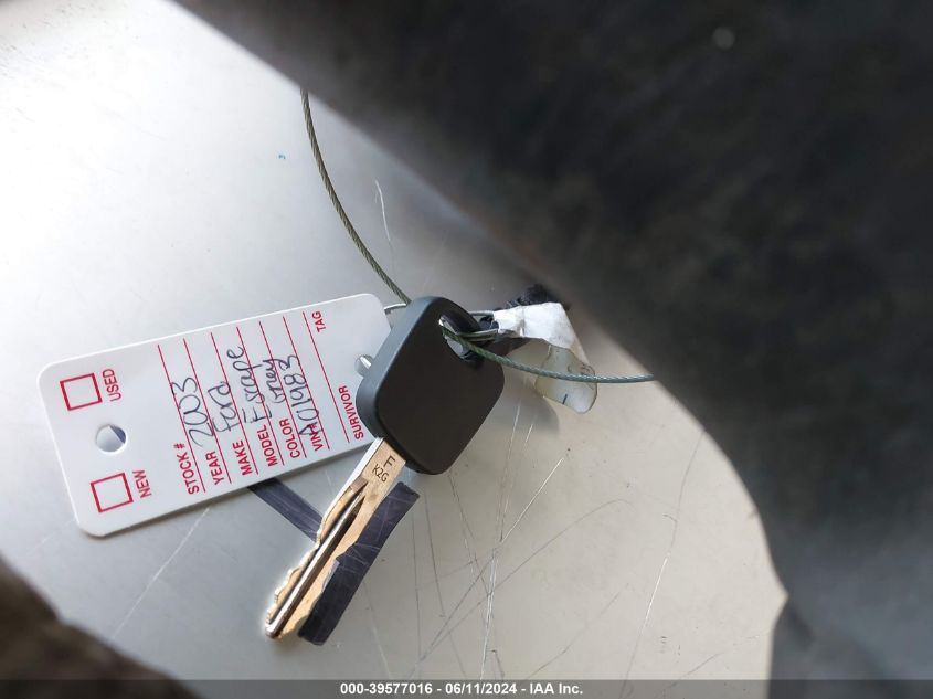 2003 Ford Escape Xlt VIN: 1FMCU03103KA01983 Lot: 39577016