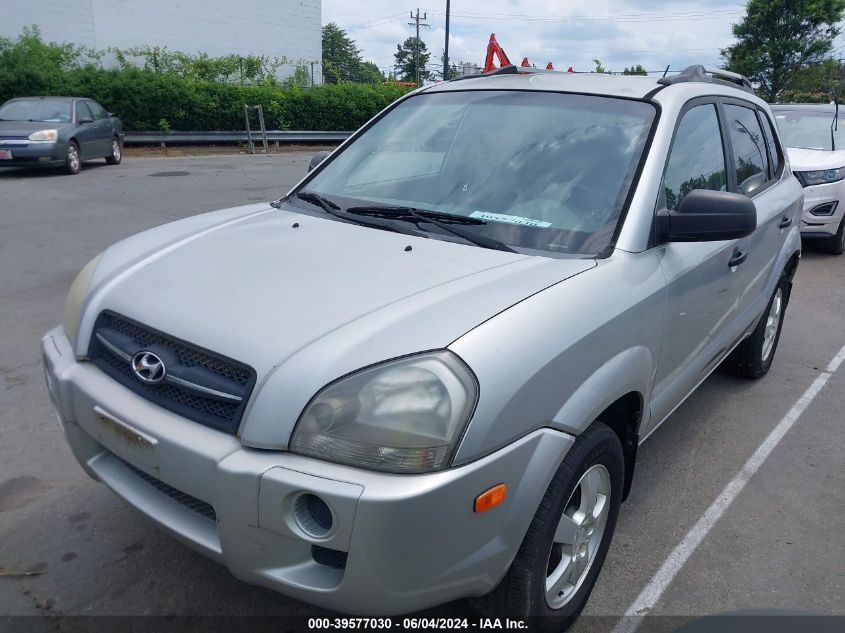 2007 Hyundai Tucson Gls VIN: KM8JM12B17U582489 Lot: 39577030