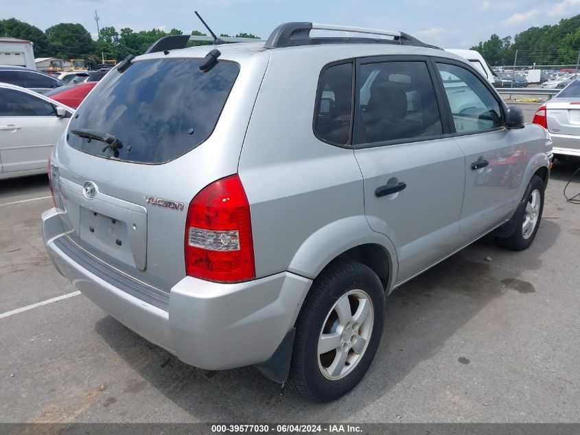 2007 Hyundai Tucson Gls VIN: KM8JM12B17U582489 Lot: 39577030