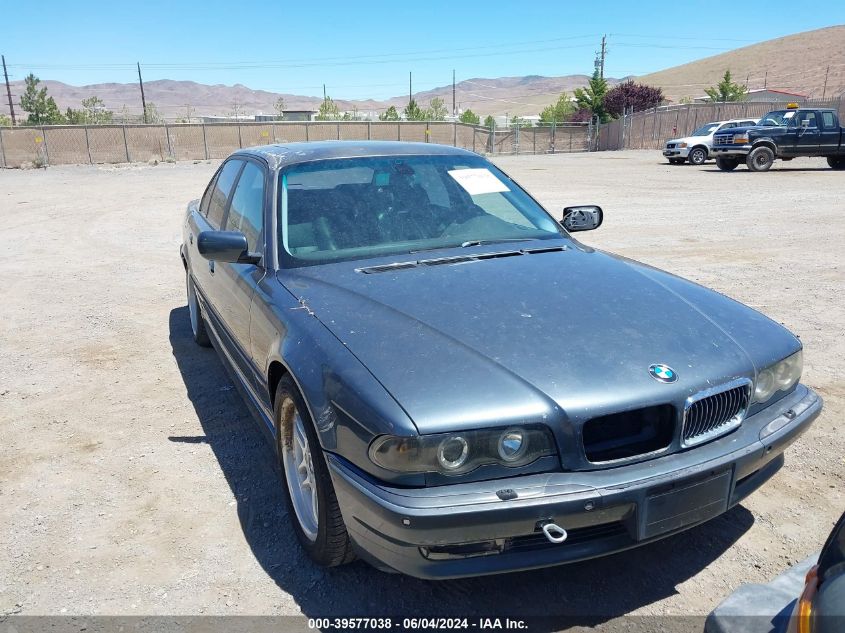 2001 BMW 740Ia VIN: WBAGG83481DN89197 Lot: 39577038