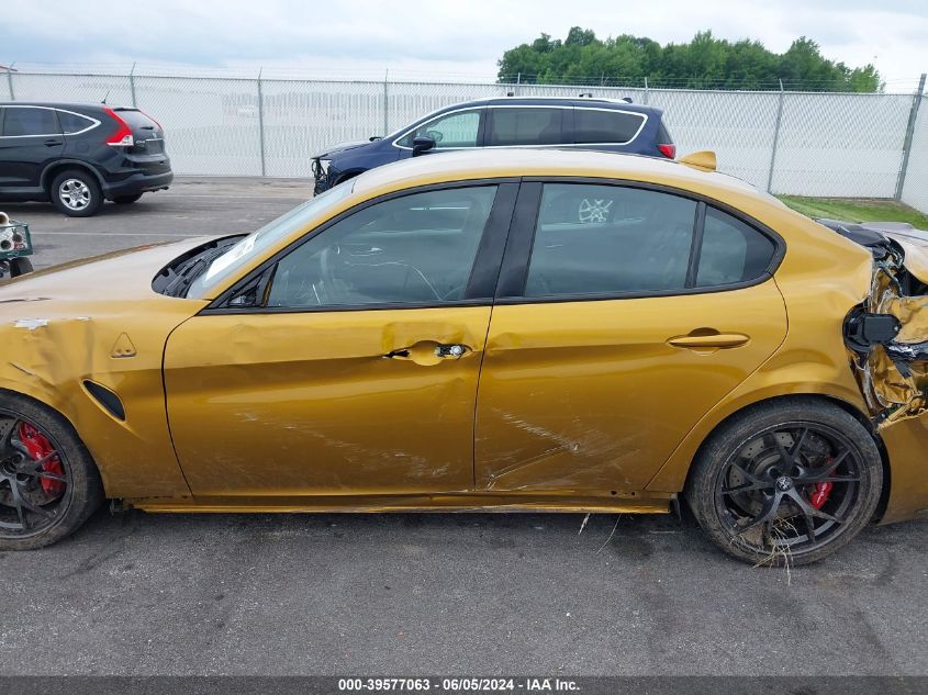 2022 Alfa Romeo Giulia Quadrifoglio Rwd VIN: ZARFAMEV6N7666836 Lot: 39577063