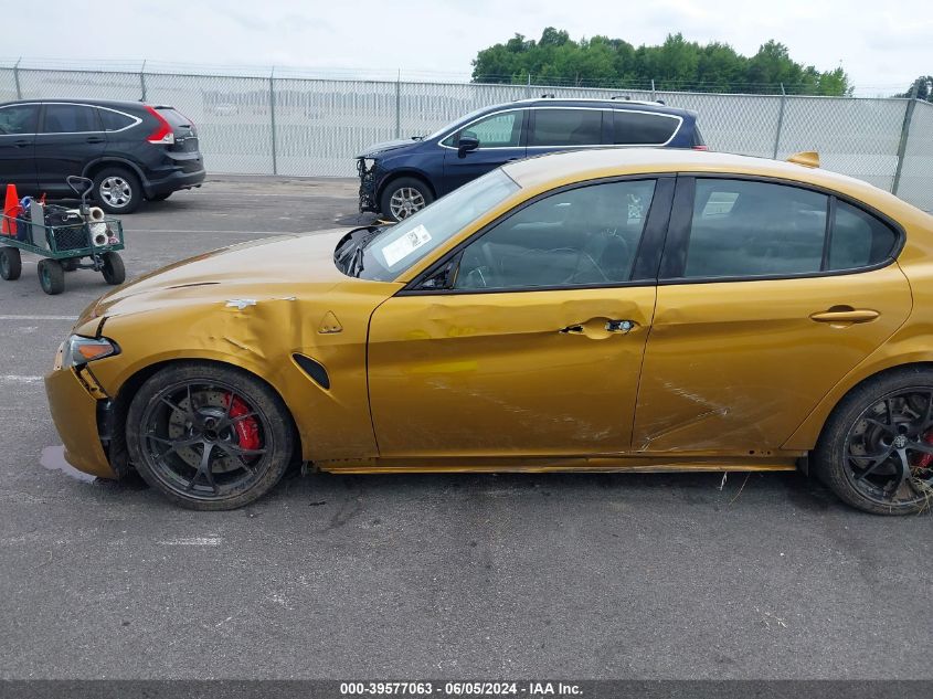 2022 Alfa Romeo Giulia Quadrifoglio Rwd VIN: ZARFAMEV6N7666836 Lot: 39577063