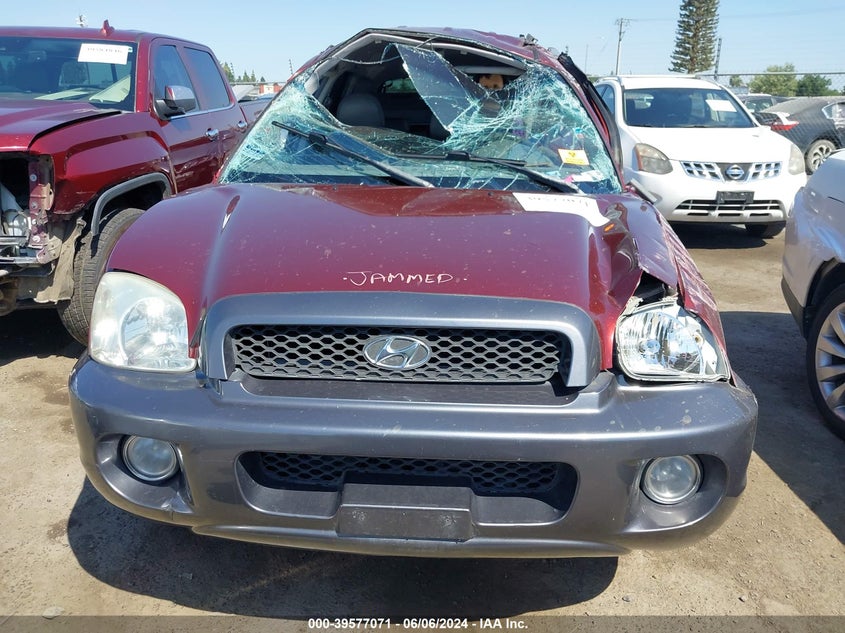 2002 Hyundai Santa Fe Gls/Lx VIN: KM8SC13DX2U177456 Lot: 39577071