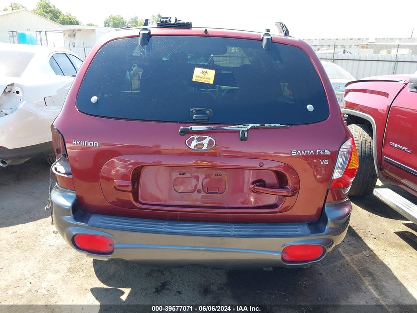 2002 Hyundai Santa Fe Gls/Lx VIN: KM8SC13DX2U177456 Lot: 39577071