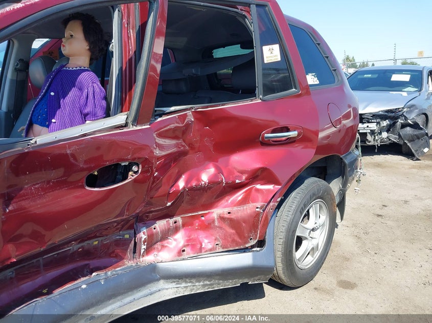 2002 Hyundai Santa Fe Gls/Lx VIN: KM8SC13DX2U177456 Lot: 39577071