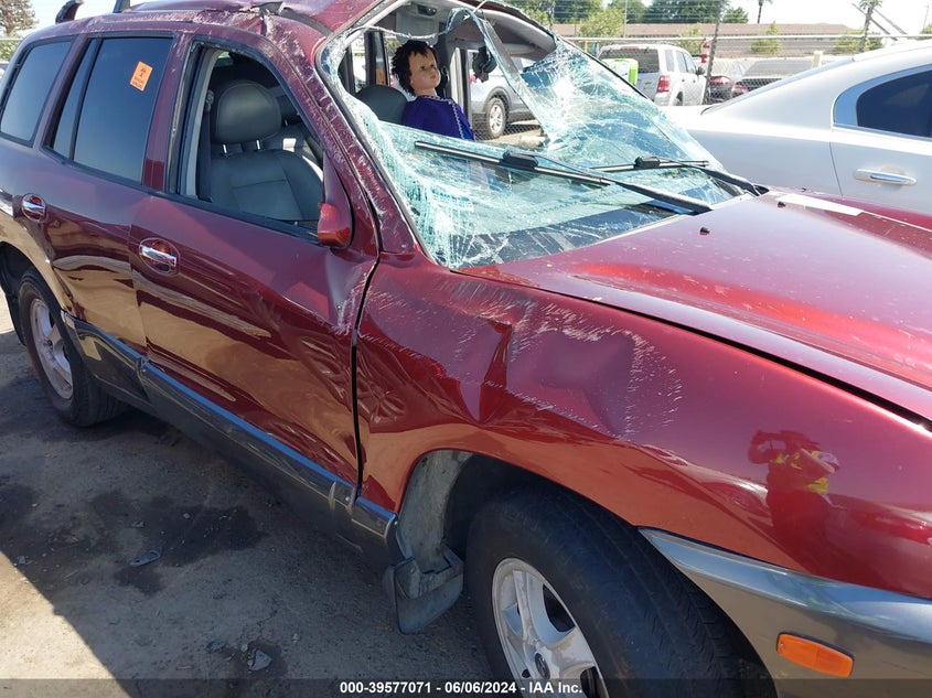 2002 Hyundai Santa Fe Gls/Lx VIN: KM8SC13DX2U177456 Lot: 39577071