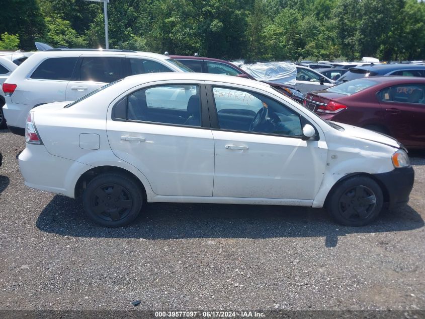 2008 Chevrolet Aveo Ls VIN: KL1TD56638B273743 Lot: 39577097