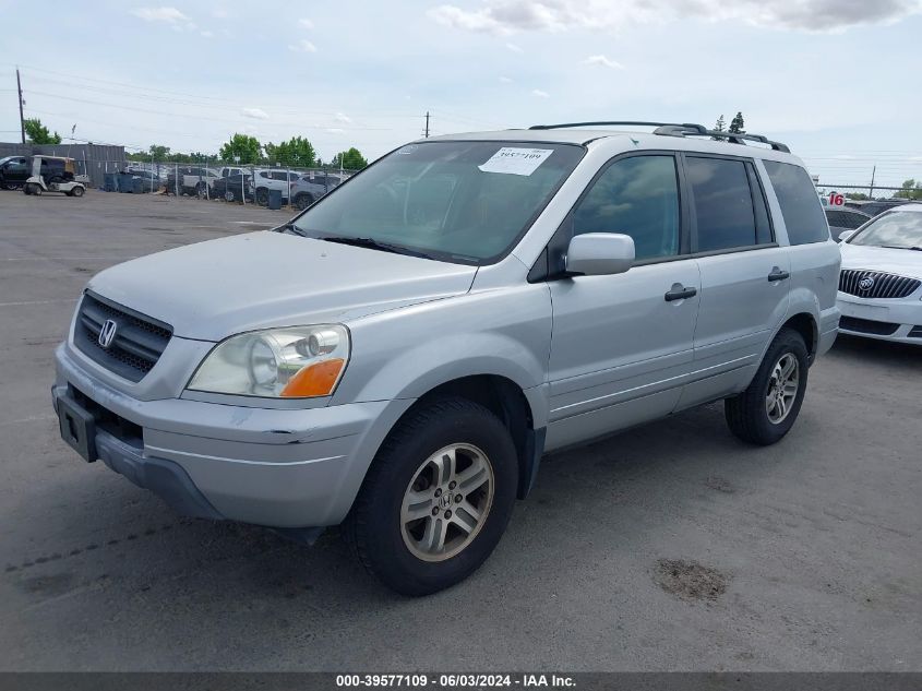 2004 Honda Pilot Ex VIN: 2HKYF18454H538670 Lot: 39577109