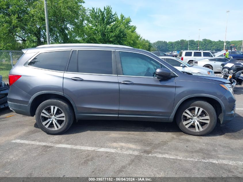 2017 Honda Pilot Ex-L VIN: 5FNYF6H55HB063015 Lot: 39577152