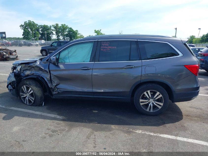 2017 Honda Pilot Ex-L VIN: 5FNYF6H55HB063015 Lot: 39577152