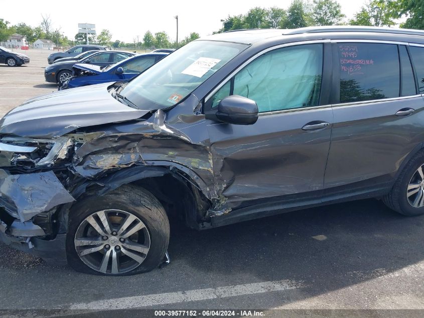 2017 Honda Pilot Ex-L VIN: 5FNYF6H55HB063015 Lot: 39577152