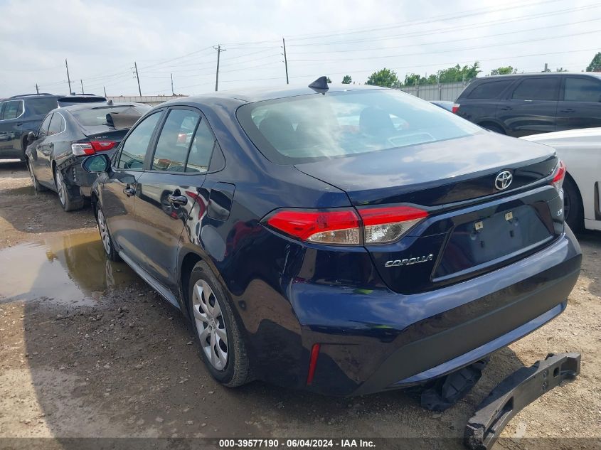 2022 Toyota Corolla Le VIN: 5YFEPMAE8NP363856 Lot: 39577190