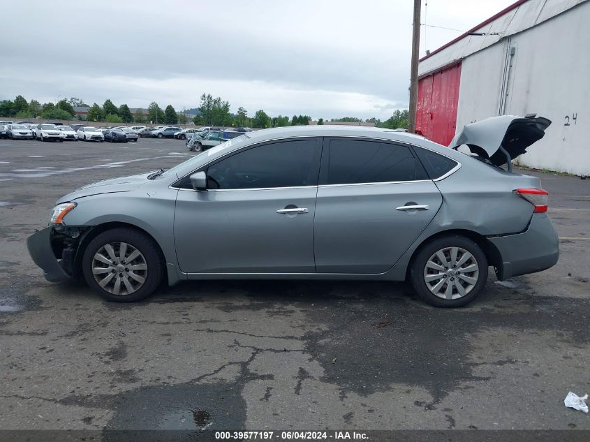 2013 Nissan Sentra Sv VIN: 3N1AB7APXDL795458 Lot: 39577197