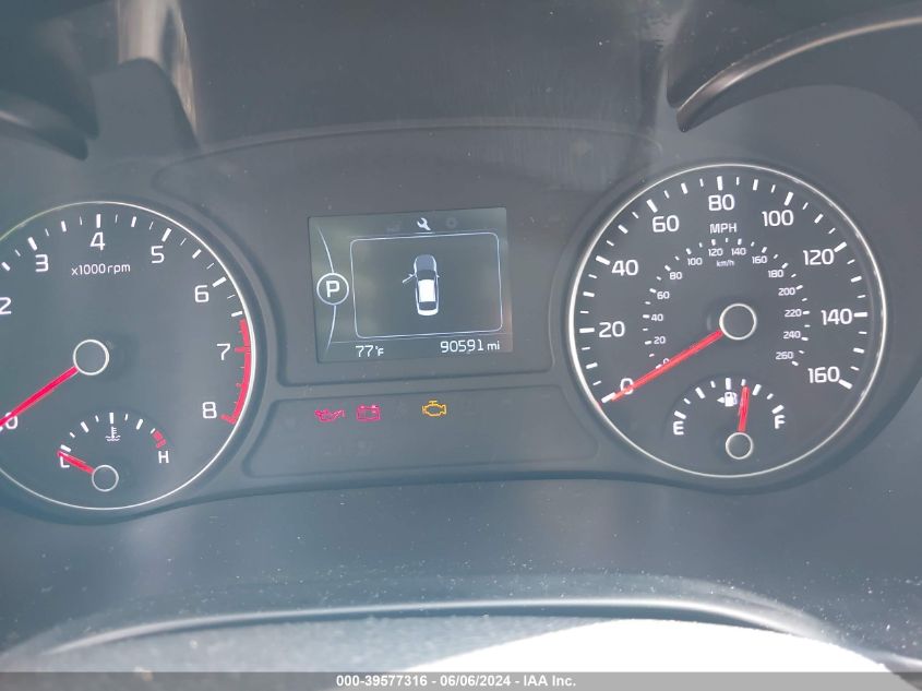 2016 Kia Optima Lx VIN: 5XXGT4L32GG018981 Lot: 39577316