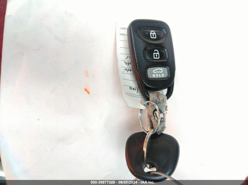 2013 Hyundai Sonata Gls VIN: 5NPEB4AC2DH769009 Lot: 39577329