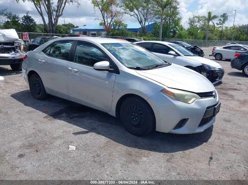 2015 Toyota Corolla Le VIN: 2T1BURHE3FC367314 Lot: 39577333