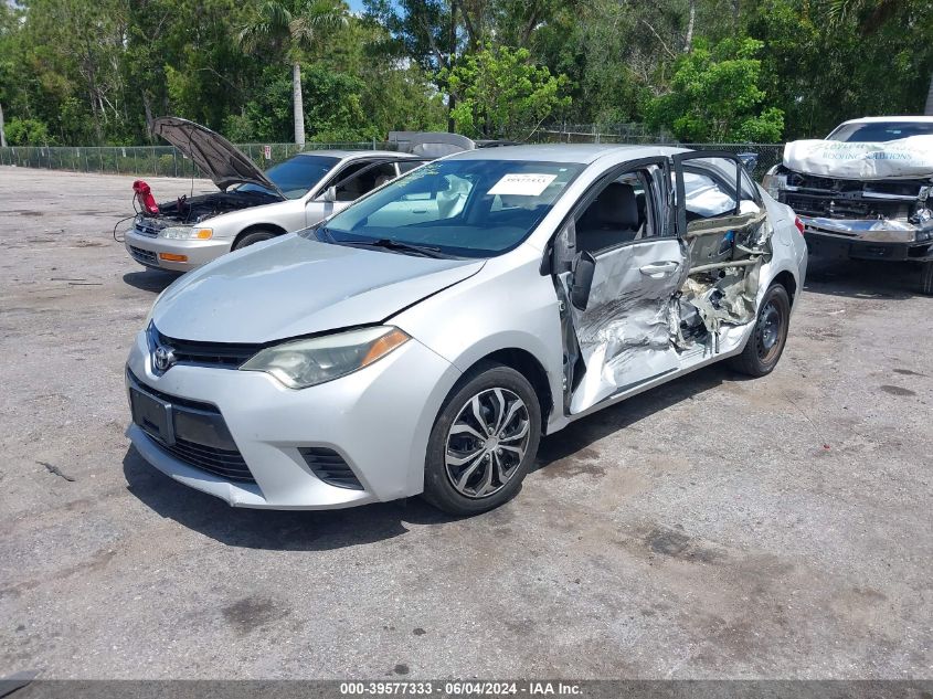 2015 Toyota Corolla Le VIN: 2T1BURHE3FC367314 Lot: 39577333