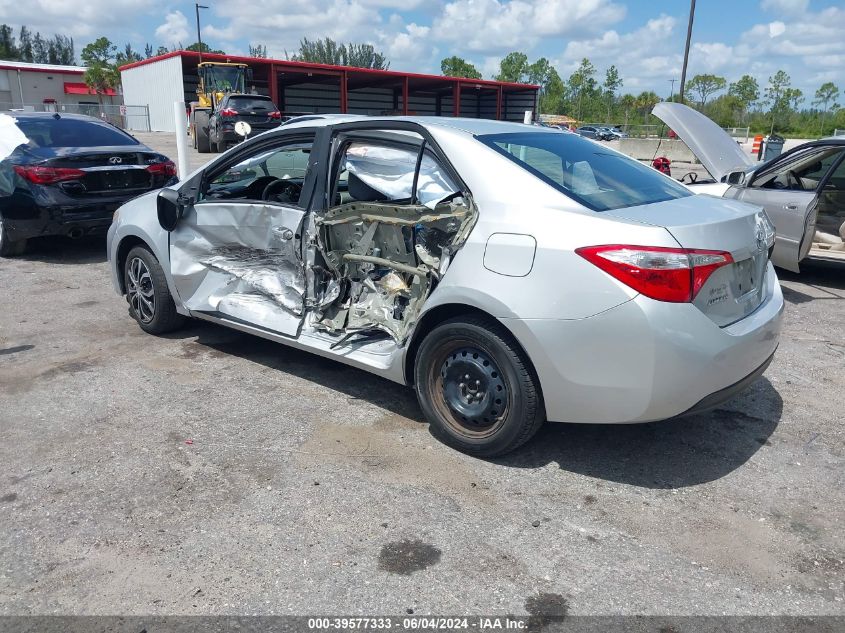 2015 Toyota Corolla Le VIN: 2T1BURHE3FC367314 Lot: 39577333