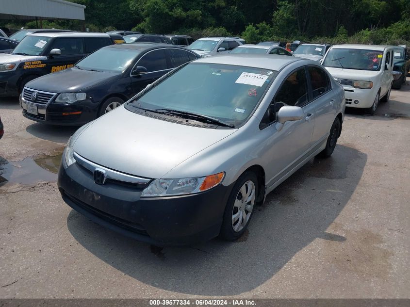 2007 Honda Civic Lx VIN: 1HGFA16587L085177 Lot: 39577334