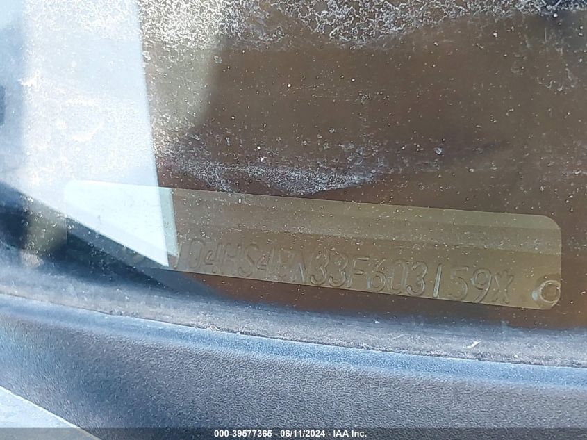 2003 Dodge Durango Slt VIN: 1D4HS48N33F603159 Lot: 39577365