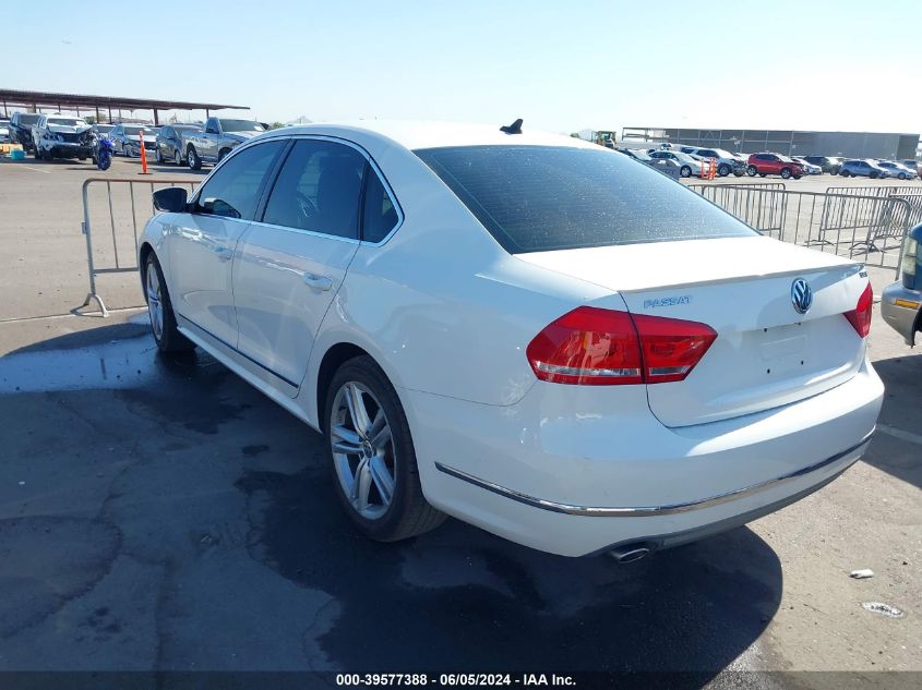 2013 Volkswagen Passat 2.0L Tdi Sel Premium VIN: 1VWCN7A32DC070648 Lot: 39577388