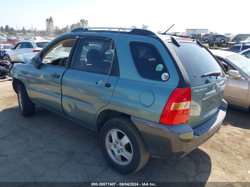 2007 Kia Sportage Lx VIN: KNDJF724077429751 Lot: 39577407