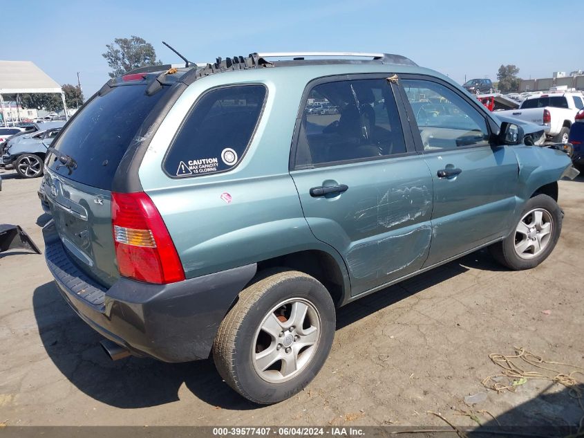 2007 Kia Sportage Lx VIN: KNDJF724077429751 Lot: 39577407