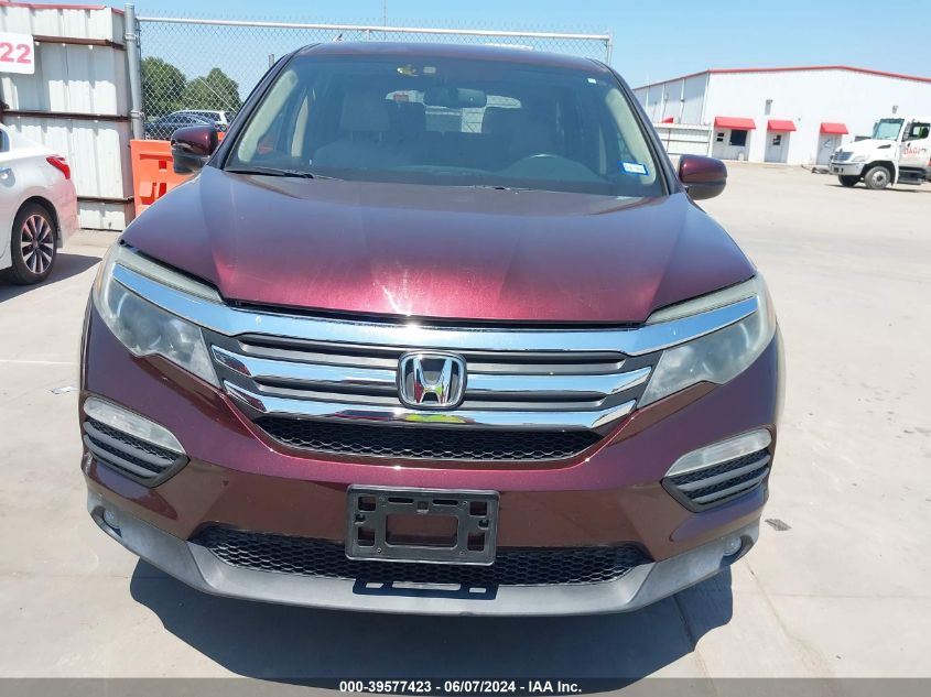 2016 Honda Pilot Ex-L VIN: 5FNYF5H57GB003830 Lot: 39577423