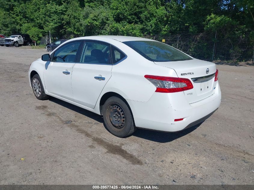 2014 Nissan Sentra S VIN: 3N1AB7AP2EY279146 Lot: 39577425