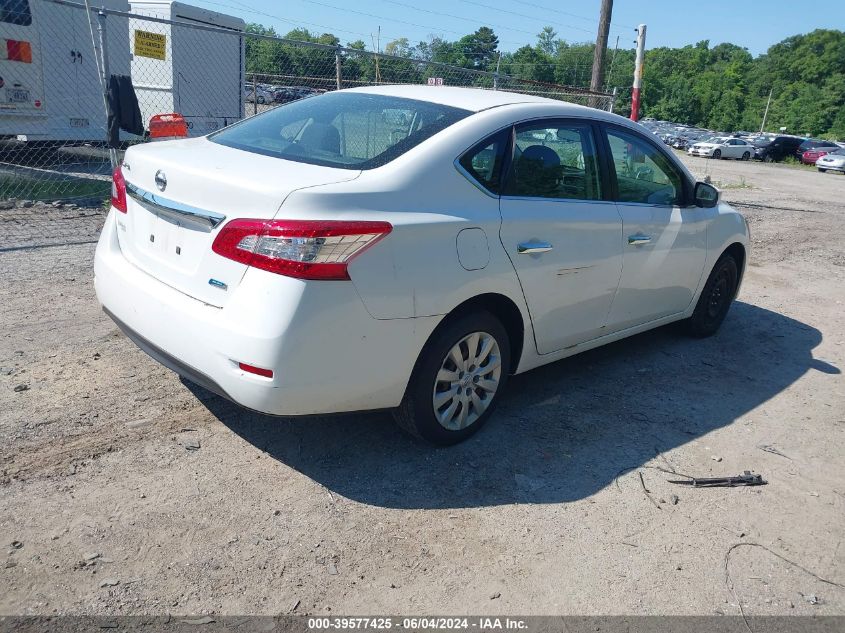 2014 Nissan Sentra S VIN: 3N1AB7AP2EY279146 Lot: 39577425