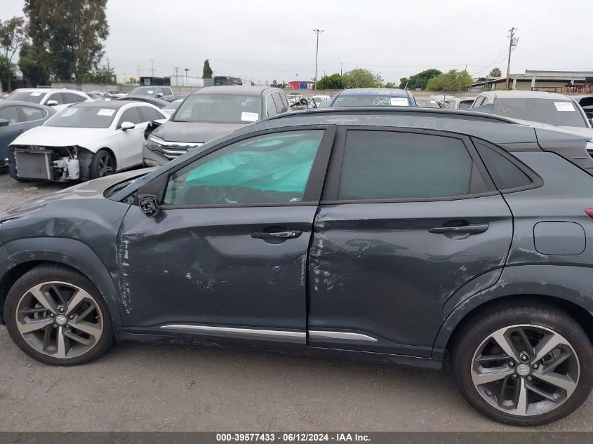 2021 Hyundai Kona Limited VIN: KM8K33A57MU608796 Lot: 39577433