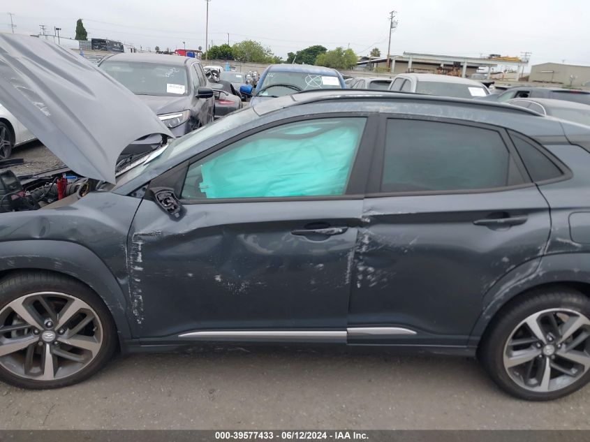 2021 Hyundai Kona Limited VIN: KM8K33A57MU608796 Lot: 39577433