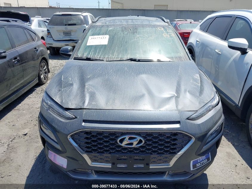 2021 Hyundai Kona Limited VIN: KM8K33A57MU608796 Lot: 39577433