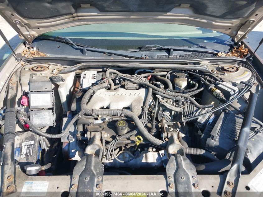 2001 Chevrolet Impala VIN: 2G1WF55E619165268 Lot: 39577464