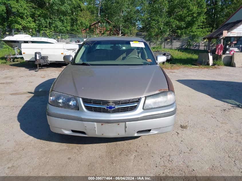 2001 Chevrolet Impala VIN: 2G1WF55E619165268 Lot: 39577464
