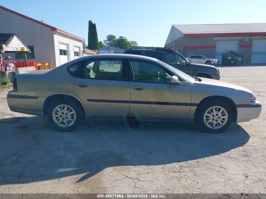 2001 Chevrolet Impala VIN: 2G1WF55E619165268 Lot: 39577464