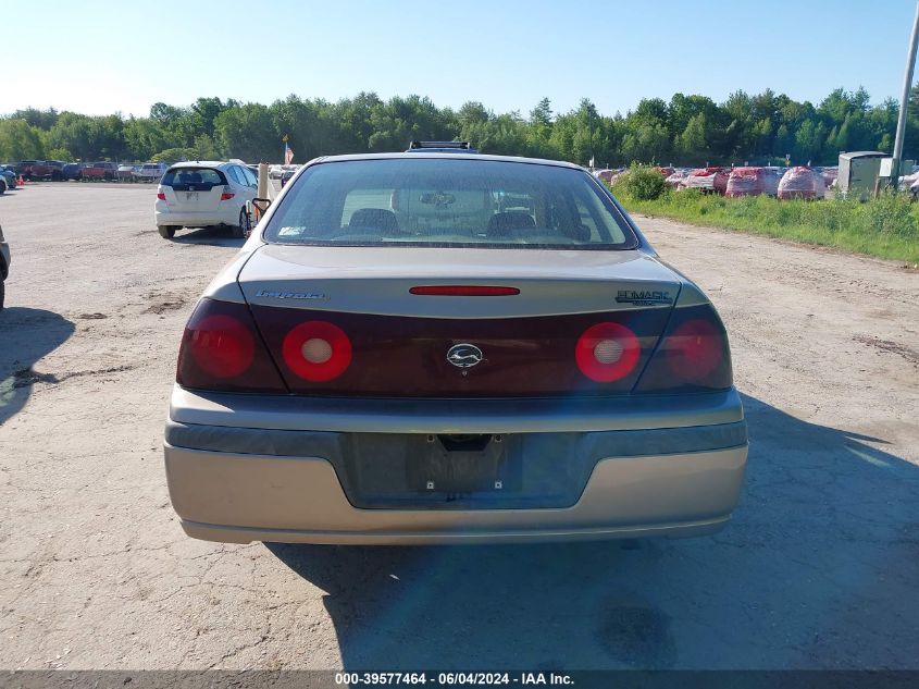 2001 Chevrolet Impala VIN: 2G1WF55E619165268 Lot: 39577464