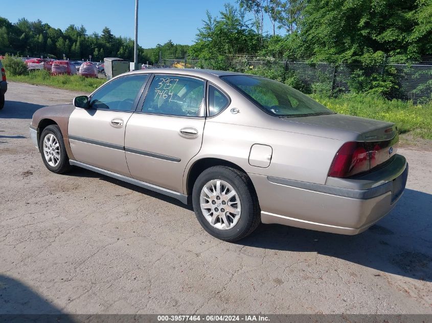 2G1WF55E619165268 | 2001 CHEVROLET IMPALA