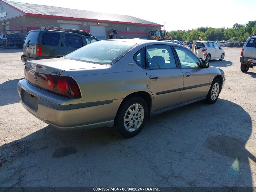 2G1WF55E619165268 | 2001 CHEVROLET IMPALA